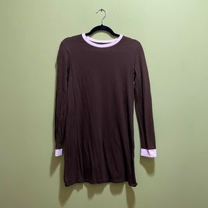 Green long sleeved T-shirt dress from Forever 21 size S